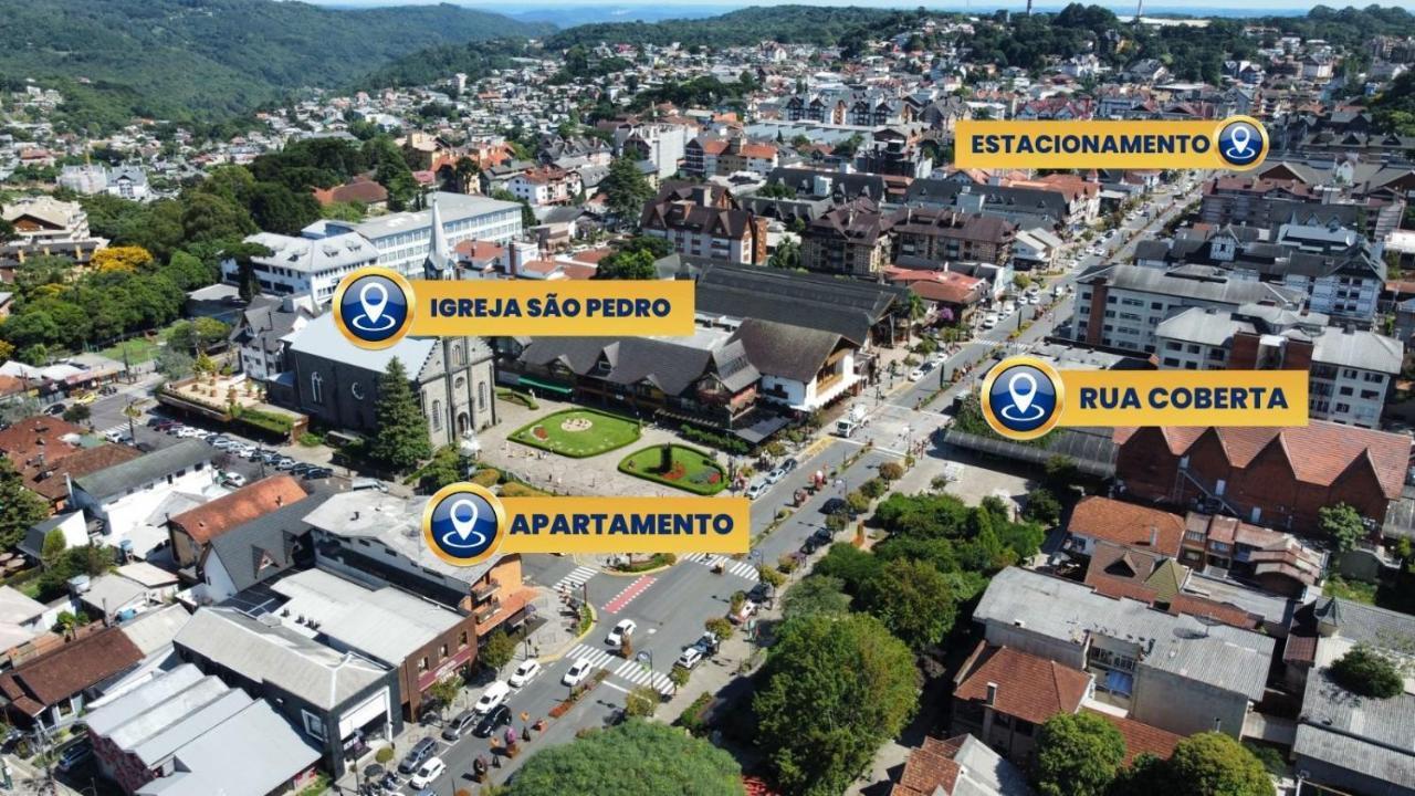 Apartamento Oppitz - No Coracao De Gramado Junto Da Rua Coberta Apartamento Exterior foto